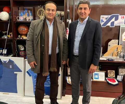 Συνάντηση του βουλευτή Φλώρινας Γ. Αντωνιάδη με τον υφυπουργό Αθλητισμού Λ. Αυγενάκη