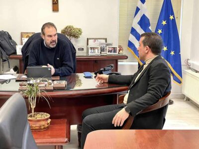 Ο Υποψήφιος Περιφερειάρχης Δυτικής Μακεδονίας ο Χαρίσιος Κάτανας επισκέφτηκε το Δήμαρχο Φλώρινας