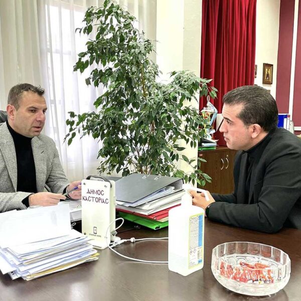 Συνάντηση του υποψήφιου Περιφερειάρχη Δυτικής Μακεδονίας Χάρη Κάτανα με τον Δήμαρχο Καστοριάς