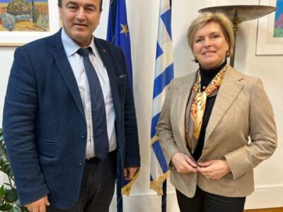 Συνάντηση του βουλευτή Φλώρινας Γιάννη Αντωνιάδη με την Αν. Υπουργό Υγείας Ασημίνα Γκάγκα για προσλήψεις ιατρών στο Νοσοκομείο Φλώρινας