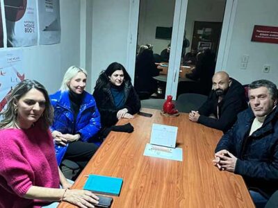 Συνάντηση της Βουλευτή ΣΥΡΙΖΑ-ΠΣ Π. Πέρκα με το Σωματείο Εργαζομένων και επίσκεψή της στη ΔΕΥΑ Φλώρινας