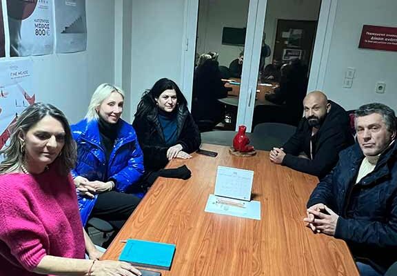 Συνάντηση της Βουλευτή ΣΥΡΙΖΑ-ΠΣ Π. Πέρκα με το Σωματείο Εργαζομένων και επίσκεψή της στη ΔΕΥΑ Φλώρινας