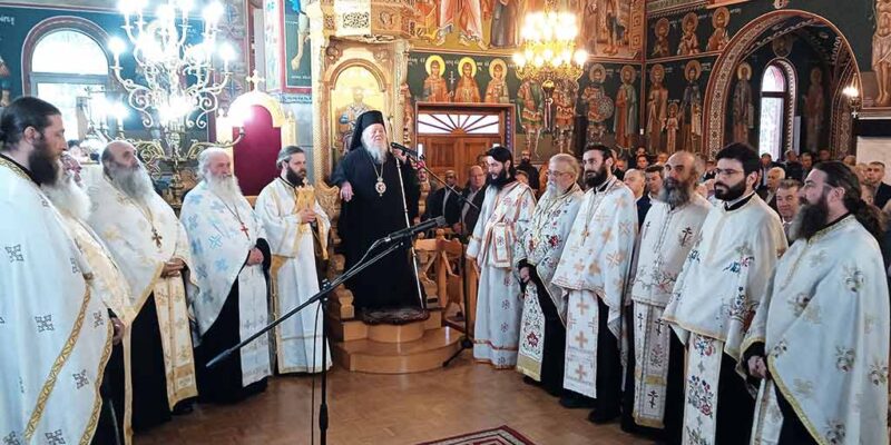 Με ιδιαίτερη λαμπρότητα και μεγαλοπρέπεια εορτάστηκε η μνήμη τωνΚωνσταντίνου και Ελένης, Πολιούχους του Αμυνταίου