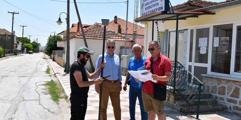 Ξεκίνησαν οι μετρήσεις για την παρακολούθηση του φαινομένου των καθιζήσεων στην Τοπική Κοινότητα Βαλτονέρων