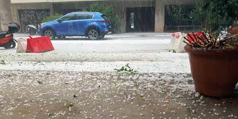Πρωτοφανής χαλαζόπτωση στην Άνω Υδρούσσα Φλώρινας – Πλημμύρισαν σπίτια