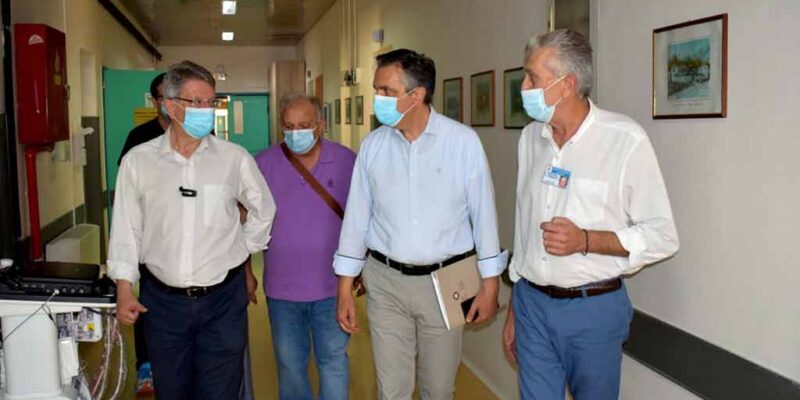 Επίσκεψη του Περιφερειάρχη Δυτικής Μακεδονίας Γιώργου Κασαπίδη στο Γενικό Νοσοκομείο Φλώρινας