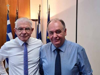 Συνάντηση του Βουλευτή Π.Ε. Φλώρινας κ. Σταύρου Παπασωτηρίου με τον Πρόεδρο του ΕΛΓΑ κ.Ανδρέα Λυκουρέντζο.