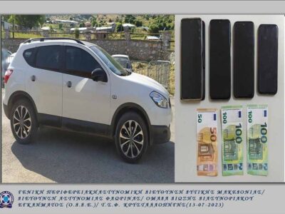 Συνελήφθη 29χρονος αλλοδαπός σε περιοχή της Φλώρινας, ο οποίος μετέφερε παράνομα με Ι.Χ.Ε αυτοκίνητο δύο αλλοδαπούς