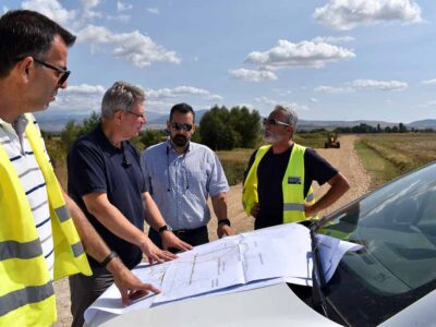 Το εργοτάξιο του έργου «Αρδευτικά δίκτυα Τριανταφυλλιάς Α΄ Φάση» επισκέφτηκε ο Αντιπεριφερειάρχης Π.Ε. Φλώρινας Σωτήρης Βόσδου