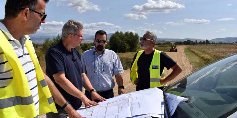 Το εργοτάξιο του έργου «Αρδευτικά δίκτυα Τριανταφυλλιάς Α΄ Φάση» επισκέφτηκε ο Αντιπεριφερειάρχης Π.Ε. Φλώρινας Σωτήρης Βόσδου