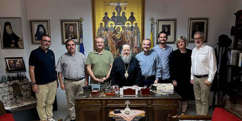 Αποχαιρετιστήρια συνάντηση του Δ.Σ. του «Αριστοτέλη» με τον Μητροπολίτη κ. Θεόκλητο
