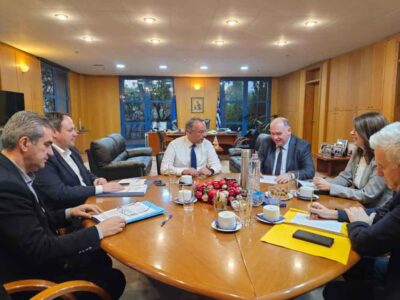 Σταύρος Παπασωτηρίου με Χρήστο Σταϊκούρα για νέες υποδομές στη Φλώρινα