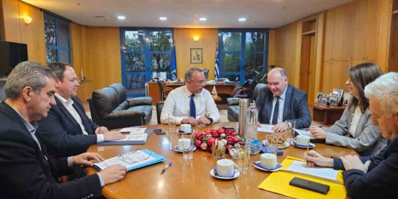 Σταύρος Παπασωτηρίου με Χρήστο Σταϊκούρα για νέες υποδομές στη Φλώρινα