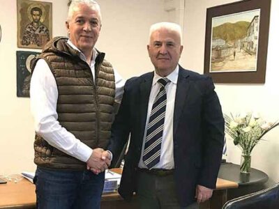 Τον Δήμαρχο Αμυνταίου Γ. Λιάση επισκέφτηκε ο Εντεταλμένος Σύμβουλος Πολιτικής Προστασίας & Κλιματική Κρίσης ΠΔΜ, Ι. Κιοσές