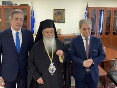 Ανταλλαγή πρωτοχρονιάτικων ευχών του Περιφερειάρχη Δυτικής Μακεδονίας Γιώργου Αμανατίδη