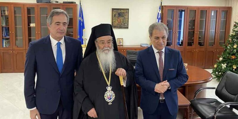 Ανταλλαγή πρωτοχρονιάτικων ευχών του Περιφερειάρχη Δυτικής Μακεδονίας Γιώργου Αμανατίδη