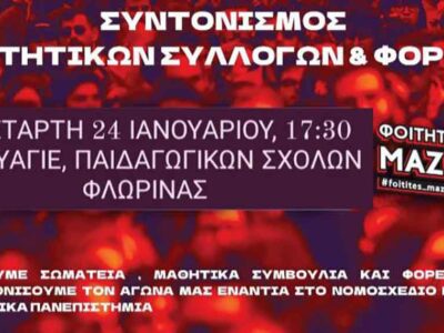 Φλώρινα - Όχι στα Ιδιωτικά Πανεπιστήμια
