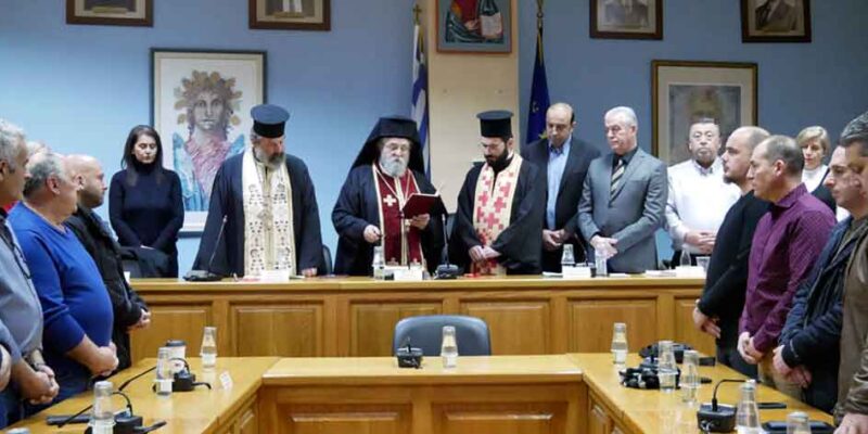 Η κοπή της πρωτοχρονιάτικης πίτας του Δημοτικού Συμβουλίου Αμυνταίου - Βίντεο