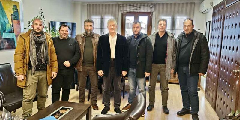Συνάντηση του Αγροτικού Συνεταιρισμού και του Πρόεδρου της Κοινότητας Αγίου Παντελεήμονα με τον Δήμαρχο Αμυνταίου Ιωάννη Λιάση