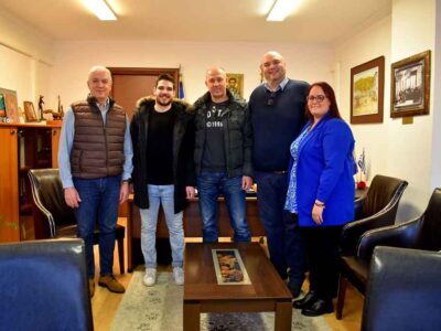 Εθιμοτυπική επίσκεψη του Δ.Σ. του Αμύντα Αμυνταίου στον Δήμαρχο Αμυνταίου