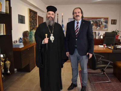 Επίσκεψη του Μητροπολίτη Φλωρίνης, Πρεσπών και Εορδαίας, κ.κ. Ειρηναίου, στον Αντιπεριφερειάρχη Φλώρινας Αθανάσιο Τάσκα