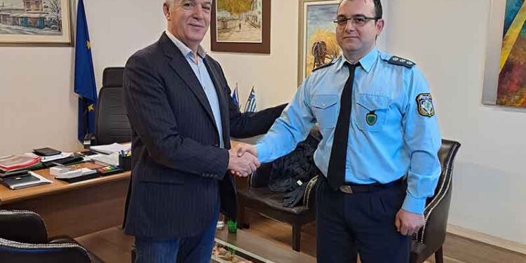 Εθιμοτυπική συνάντηση του Δημάρχου Αμυνταίου με τον Διοικητή του Αστυνομικού Τμήματος Αμυνταίου