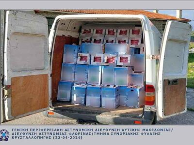 Συνελήφθη 29χρονος αλλοδαπός σε περιοχή της Φλώρινας για παράνομη μεταφορά 242 φιαλών που περιείχαν ψυκτικό υγρό (φρέον)