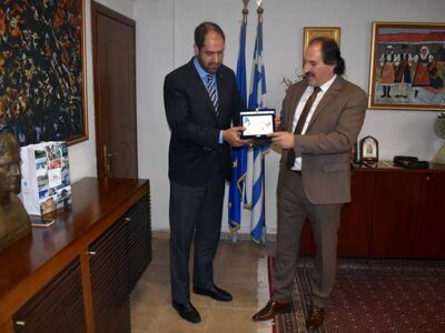 Επίσκεψη του ΥΦΕΘΑ Γιάννη Κεφαλογιάννη στο Διοικητήριο της Π.Ε. Φλώρινας
