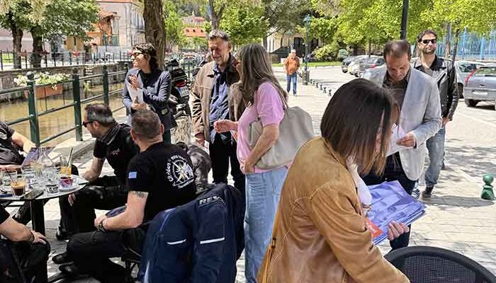 Θερμή υποδοχή των υπ. Ευρωβουλευτών της Νέας Αριστεράς στη Φλώρινα