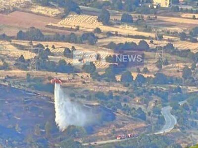 Φλώρινα: Πυρκαγιά σε χορτολιβαδική έκταση στο Βαρικό