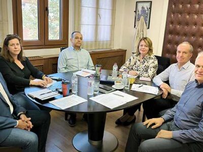Συνάντηση του Δημάρχου Αμυνταίου Ιωάννη Λιάση, με τον Γενικό Διευθυντή της ΑΝΚΟ Τάσο Σιδηρόπουλο