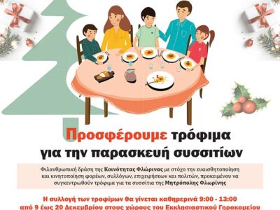 Συμμετοχή στη Δράση «Φαγητό για όλους» της Δημοτικής Κοινότητας Φλώρινας