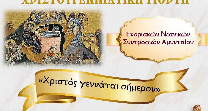 Χριστουγεννιάτικη γιορτή Ενοριακών Νεανικών Συντροφιών Αμυνταίου