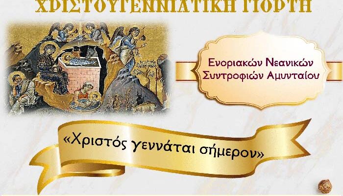 Χριστουγεννιάτικη γιορτή Ενοριακών Νεανικών Συντροφιών Αμυνταίου