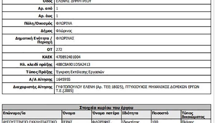 Εγκριση εργασιών κατεδάφισης του Αυγουστινείου Γηροκομείου Φλώρινας