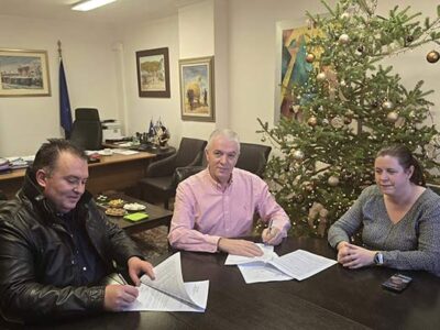 Υπογραφή συμφωνητικού για το έργο «Επισκευές- Συντηρήσεις σχολικών μονάδων Δήμου Αμυνταίου»