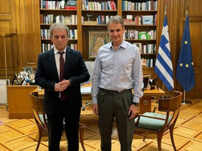 Συνάντηση του Περιφερειάρχη Δυτικής Μακεδονίας Γιώργου Αμανατίδη με τον Πρωθυπουργό της χώρας Κυριάκο Μητσοτάκη