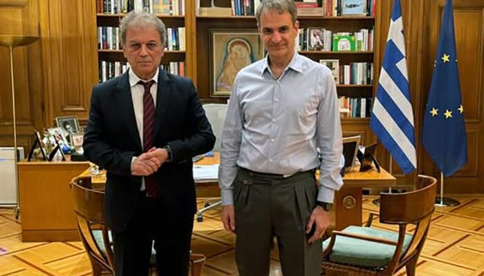 Συνάντηση του Περιφερειάρχη Δυτικής Μακεδονίας Γιώργου Αμανατίδη με τον Πρωθυπουργό της χώρας Κυριάκο Μητσοτάκη
