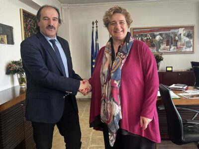 Επίσκεψη της Προέδρου του Επιμελητηρίου Φλώρινας, κ. Βαλίνας Ρόζα, στον Αντιπεριφερειάρχη Π.Ε. Φλώρινας
