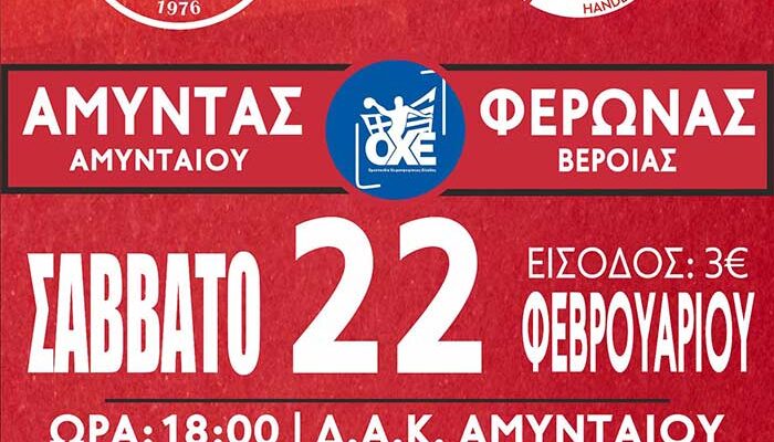 Ψάχνει την υπέρβαση απέναντι στον Φέρωνα Βέροιας ο Αμύντας