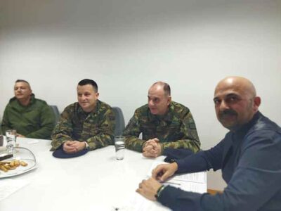 Εθιμοτυπική επίσκεψη του Διοικητή της 9ης Μ/Π Ταξιαρχίας στον Δήμο Πρεσπών