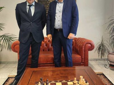 Συνάντηση του Πρύτανη του ΠΔΜ με τον Υποδιοικητή της ΤτΕ για το κτίριο της Τράπεζας της Ελλάδος στη Φλώρινα