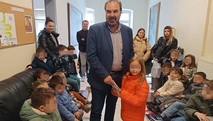 Συνάντηση του Δημάρχου Φλώρινας με μαθητές του 1ου Νηπιαγωγείου Φλώρινας