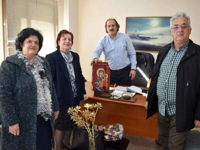 Συνάντηση του Αντιπεριφερειάρχη Φλώρινας Αθανάσιου Τάσκα με εκπροσώπους του Δ.Σ. του συλλόγου Καρκινοπαθών Αμυνταίου και Περιχώρων