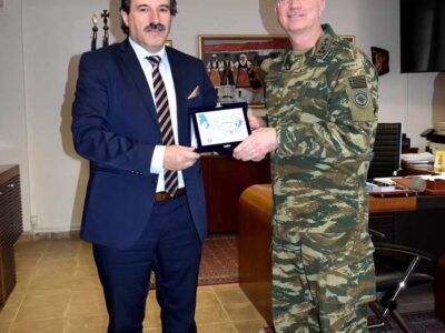 Εθιμοτυπική επίσκεψη του νέου Διοικητή της 1ης ΣΤΡΑΤΙΑΣ/EU-OHQ στον Αντιπεριφερειάρχη Π.Ε. Φλώρινας