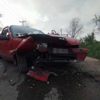 Εκτροπή οχήματος στη Λευκόβρυση Κοζάνης