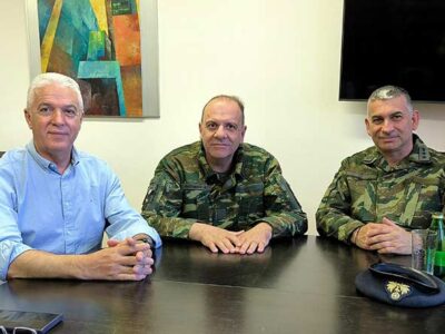 Εθιμοτυπική επίσκεψη του Διοικητή της 9ης Μηχανοποιημένης Ταξιαρχίας, στον Δήμαρχο Αμυνταίου
