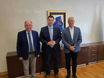 Συνάντηση Δημάρχου Αμυνταίου με τον Υφυπουργό παρά τω Πρωθυπουργώ και τον Πρόεδρο του Πράσινου Ταμείου