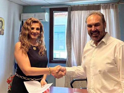 Εθιμοτυπική επίσκεψη του Δημάρχου Φλώρινας στη νέα Διοικήτρια του Νοσοκομείου Φλώρινας