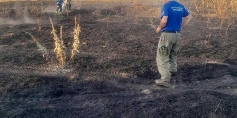 Κατάσβεση πυρκαγιάς στην κοινότητα Ιτέας